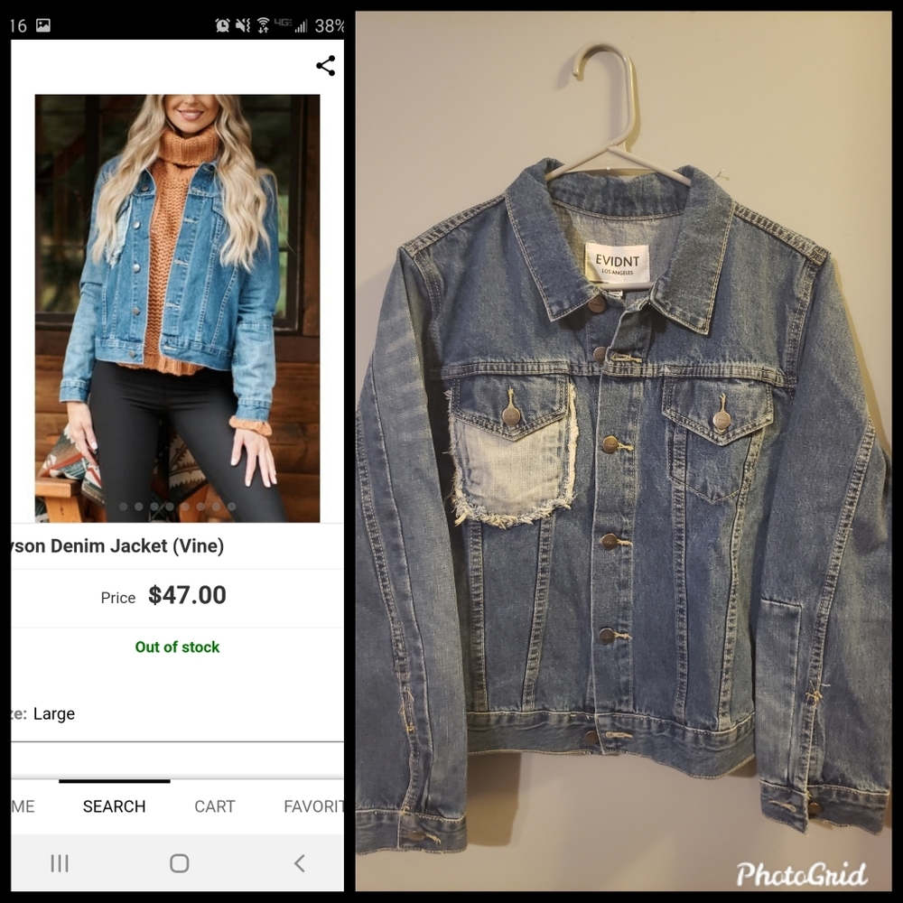 Distressed Jean Jacket